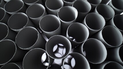 Empty toilet paper rolls during self isolation and lockdown at Covid 19 coronavirus pandemic. Depiction of anxiety, depression and misery during second wave of Covid-19.  2019-ncov quarantine.