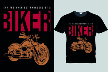Biker typography stud t-shirt design
