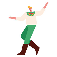 russian man dancing