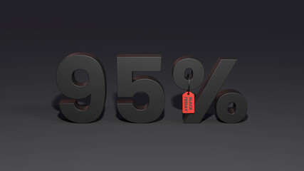 Black Friday 95 percent discount