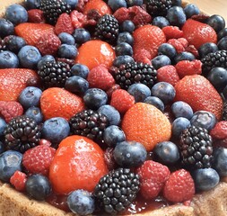 blackberry and raspberry