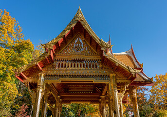 Der Sala Thai Tempel im Park von Bad Homburg