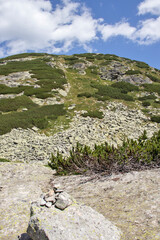 Landscape of Rila Mountain near The Scary lake, Bulgaria