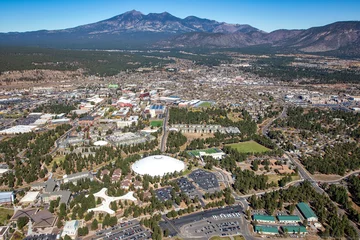 Poster Aerial view above Flagstaff, Arizona 2021 © tim