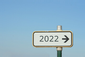 panneau nouvelle année éàéé