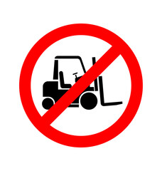 prohibited forklift truck no sign © Marty's Art