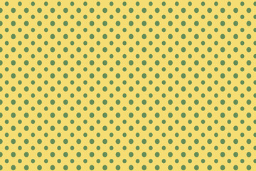 green and yellow polka dots seamless pattern retro stylish vintage white background - obrazy, fototapety, plakaty