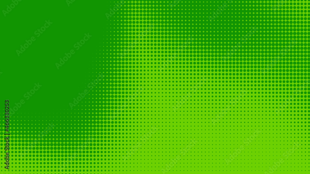 Poster dots halftone green color pattern gradient texture with technology digital background. dots pop art 
