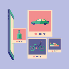 smartphone with technology icons