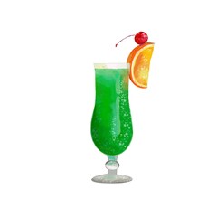 cocktail with lime