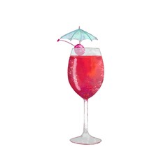 cocktail with cherry
