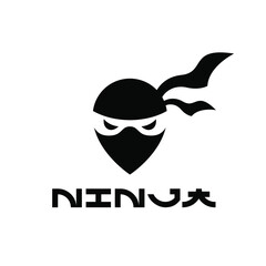 Abstract Ninja Pin Location Logo Template © Iamgi Graphics
