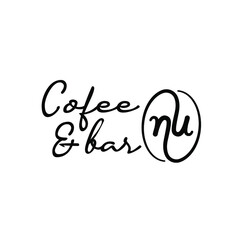 NU Initial Coffee Beans Logo Template