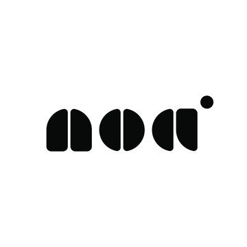 N Initial, N O A initial Logo Template Bold