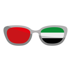 UAE flag in sunglasses