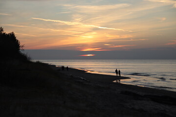 Fototapeta premium sunset on the beach