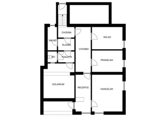 3d floor plan for real estate. Illustration floor plan. Color floor plan for marketing.