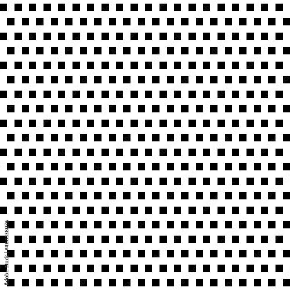 Poster Black simple squares vector. Identical black squares with simple cubes.