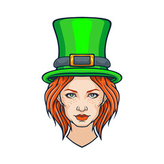 Saint Patrick's Day Woman.