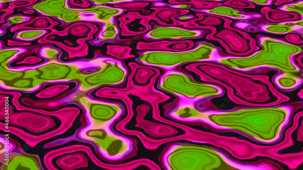 Poster lava pattern with moving spots. design. colorful background with moving bright spots on surface. sty