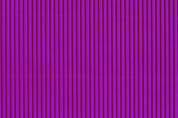 Abstract corrugated texture of vibrant bright purple color. Striped pattern closeup