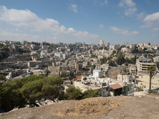 Vistas de Ammán, desde  la Ciudadela, en Jordania, Asia