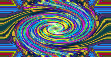 Fototapeta na wymiar abstract colorful spiral background