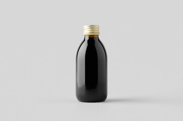 Cold brew coffee glass bottle mockup.