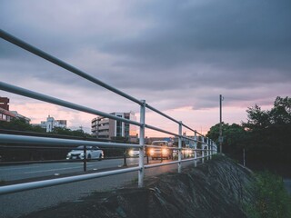 Obraz premium 夕方の都市風景