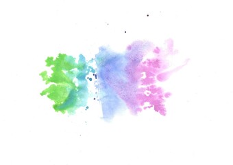 Watercolor texture of stains on white paper