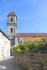 Fototapeta na wymiar Saint Just church in Arbois, France