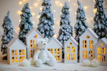festive christmas and new year decorations	
