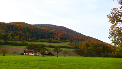 Fototapeta premium Bauernhof in der buckligen Welt