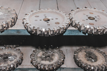 Disc cutters for metal processing, iron equipment for rough milling. Metalworking