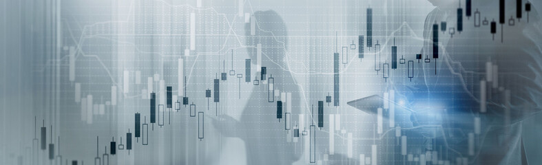 Stock market chart. Abstract background for presentation