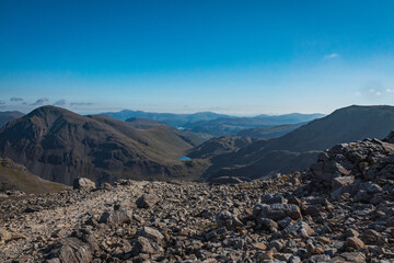 From Scafell Pike summit