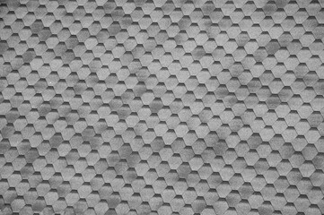 grey hexagon background. soft roof surface. geometric emerald texture