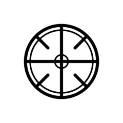 Obraz premium crosshair icon vector line style