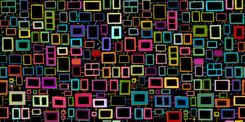 Abstract photo frame templates. Seamless pattern background for your design