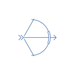 Deer hunting archery icon vector