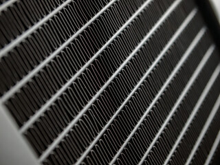 radiator device for heat dissipation in the air by radiation and convection, air heat exchanger,...