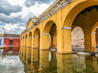 La Union water tank ruins, Antigua, Guatemala