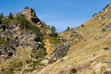 A small cascade waterfall