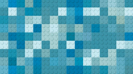 abstract blue mosaic background with relief