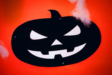 DIY crafts for Halloween. Decorations for the Halloween holiday made with your own hands. background for the Halloween holiday. paper crafts, pumpkins, ghosts, bats, spiders.