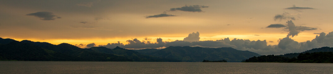 Lake Arenal arenal at sunset
