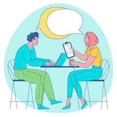 People thinking the same idea concept