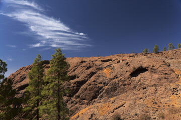 Gran Canaria, central montainous part of the island, Las Cumbres, ie The Summits
