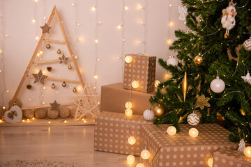 christmas tree with gifts