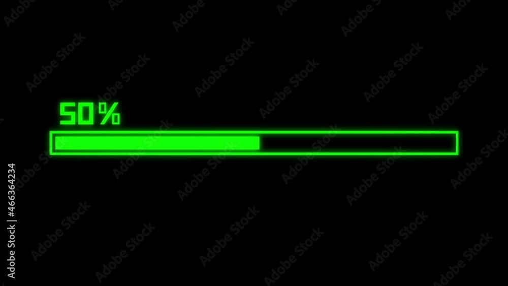 Poster loading progress bars animation. 4k video motion graphic animation